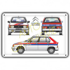 Plaque Métallique Citroën Visa II Chrono