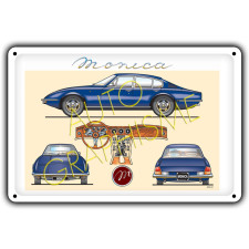 Metalen naamplaat MONICA - AG-FO-043 - FO-043 - 36617681517992