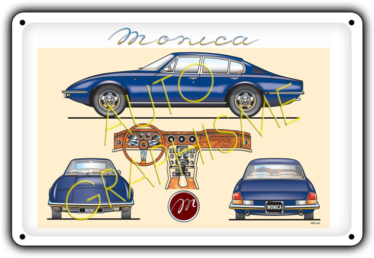 Plaque Metallique MONICA - AG-FO-043 - FO-043 - 36617681517992