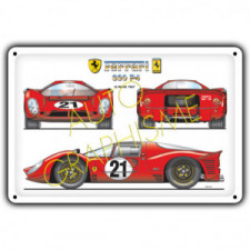 Kenteken Ferrari 330 P4