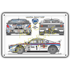 Lancia Rallye 037 Metalen plaquette - AG-FO-045 - FO-045 - 36617681518018