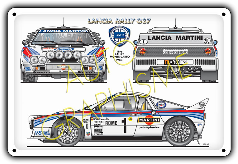 Lancia Rally 037 Metal Panel - AG-FO-045 - FO-045 - 36617681518018