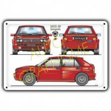 Lancia Delta Integrale HF Metal Panel