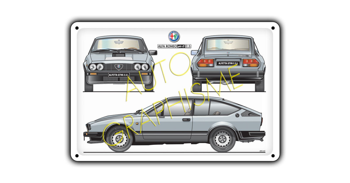 Pannello metallico Alfa Romeo Alfetta GTV 6 2.5L