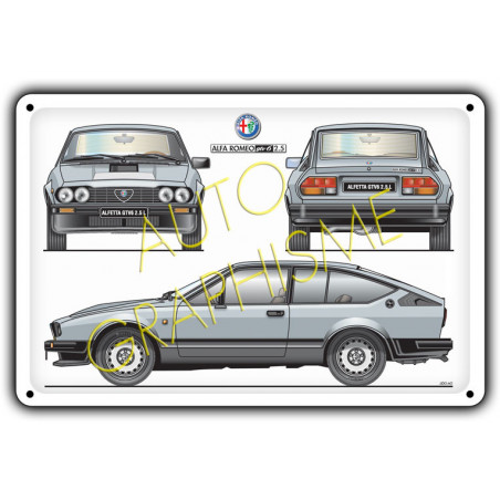 Pannello metallico Alfa Romeo Alfetta GTV 6 2.5L