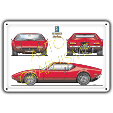 DE TOMASO PANTERA metalen plaat - AG-FO-063 - FO-063 - 36617681518195