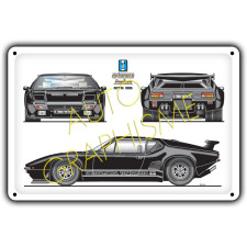 De Tomaso Pantera GT5 S metalen plaat - AG-FO-064 - FO-064 - 36617681518202