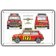 Morris Cooper S Mc metalen plaat - AG-FO-066 - FO-066 - 3661768835302