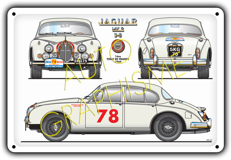Jaguar MK2 3L8 TDF Metal Panel - AG-FO-072 - FO-072 - 3661768835364