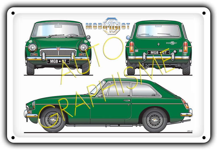 Pannello in metallo MGB GT - AG-FO-074 - FO-074 - 36617681518309