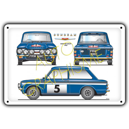 Plaque Métallique Sunbeam Imp