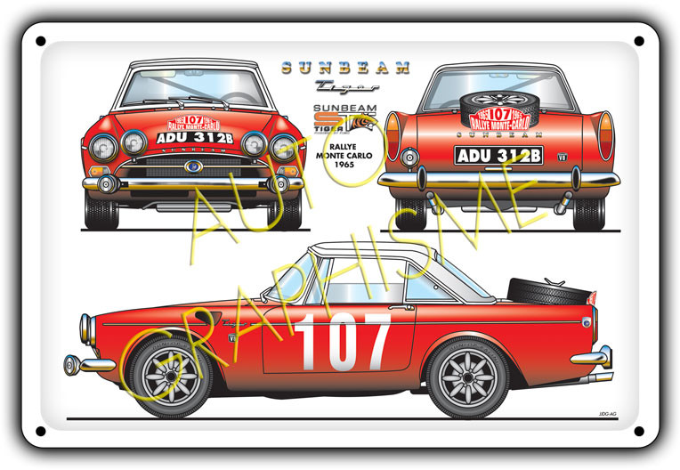 Pannello metallico Sunbeam Tiger Mc - AG-FO-076 - FO-076 - 3661768835395