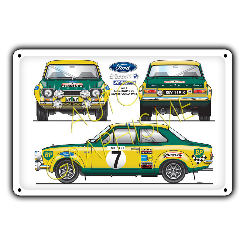 Metalen Ford Escort RS1600 MK1 Mc - AG-FO-079 - FO-079 - 3661768835418