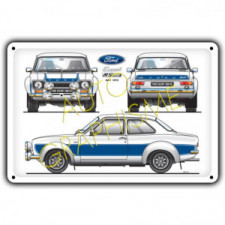 Plaque Métallique Ford Escort RS2000 mk1