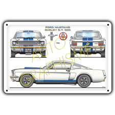 Metalen plaat FORD MUSTANG SHELBY GT 350 - AG-FO-085 - FO-085 - 36617681518416