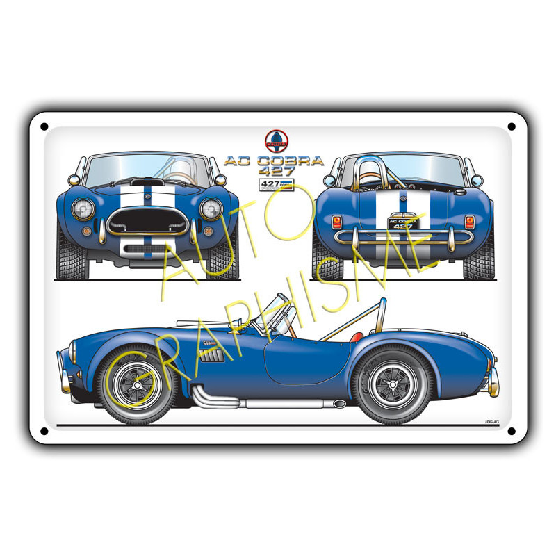 AC Cobra 427 Metalen Plaat - AG-FO-086 - FO-086 - 3661768835456