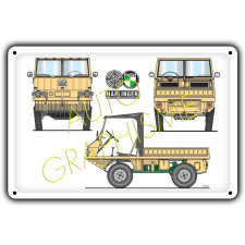 Steyr Puch Halfinger metalen plaat - AG-FO-089 - FO-089 - 3661768835463