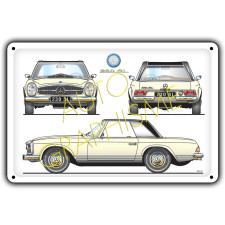 Metalen plaat Mercedes Pagode 230 SL - AG-FO-100 - FO-100 - 36617681518513