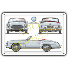 Mercedes 190 SL Metal Panel - AG-FO-101 - FO-101 - 36617681518523