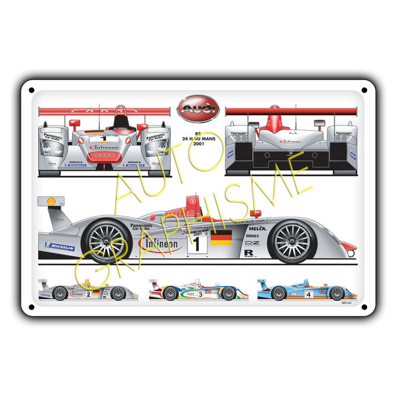 Metalen gedenkplaat Audi Quattro Mc 20x30cm - GT2i - AG-FO-107 - FO-107 - 3661768835517