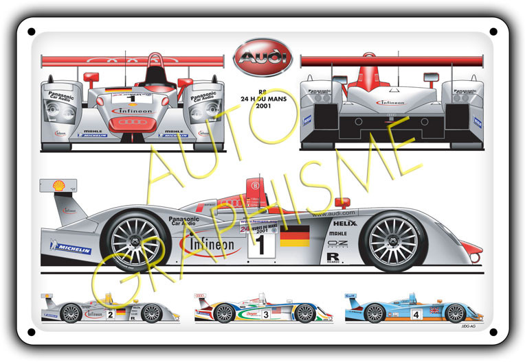 Placă metalică Audi Quattro Mc 20x30 cm - GT2i - AG-FO-107 - FO-107 - 3661768835517