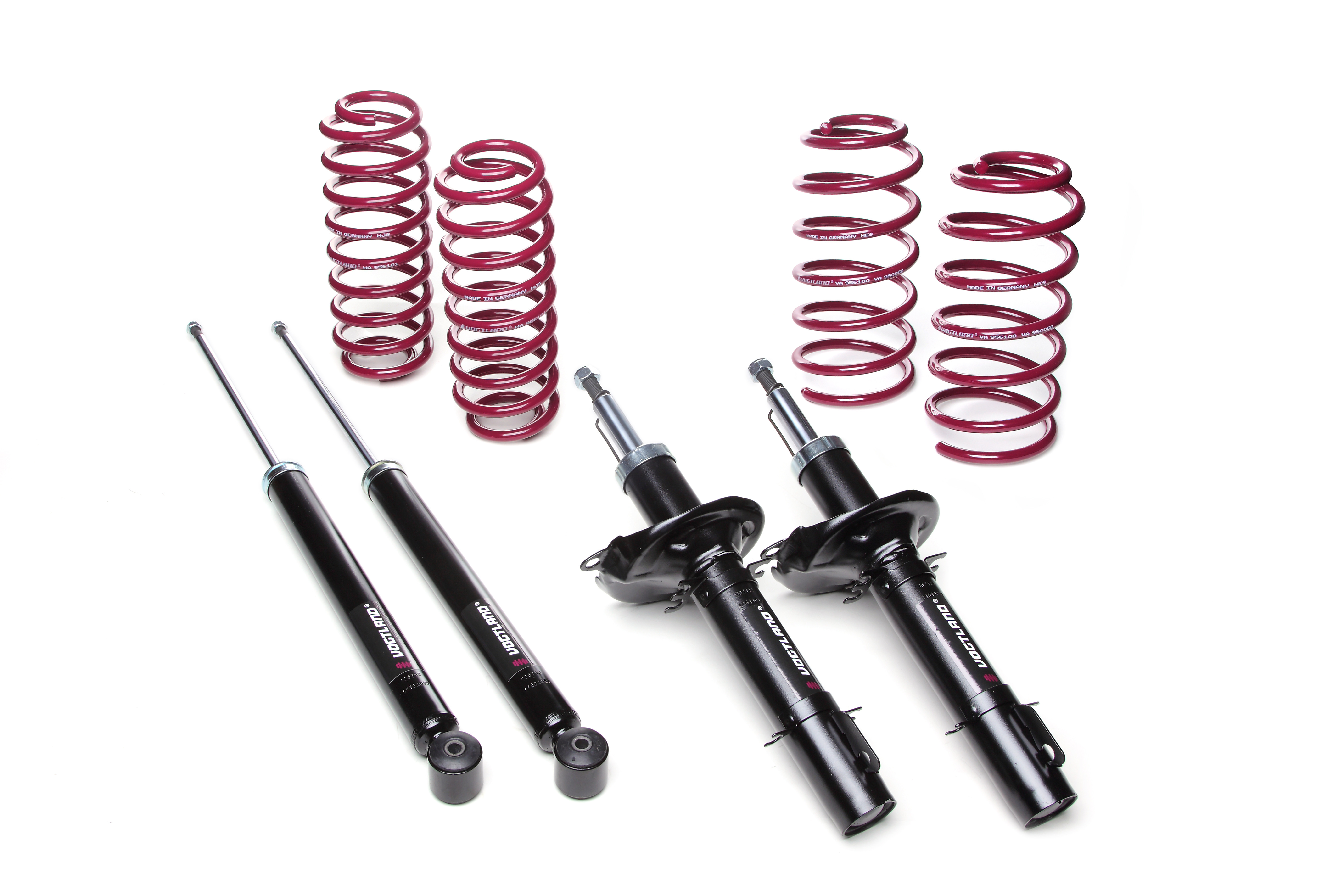 Korte schokdemper en veerset VOGTLAND VW Golf IV 1.6 FSI 110pk 02/01-05/06 - 40 / 40 - VOG-960122 - 960122 - 4251244612405