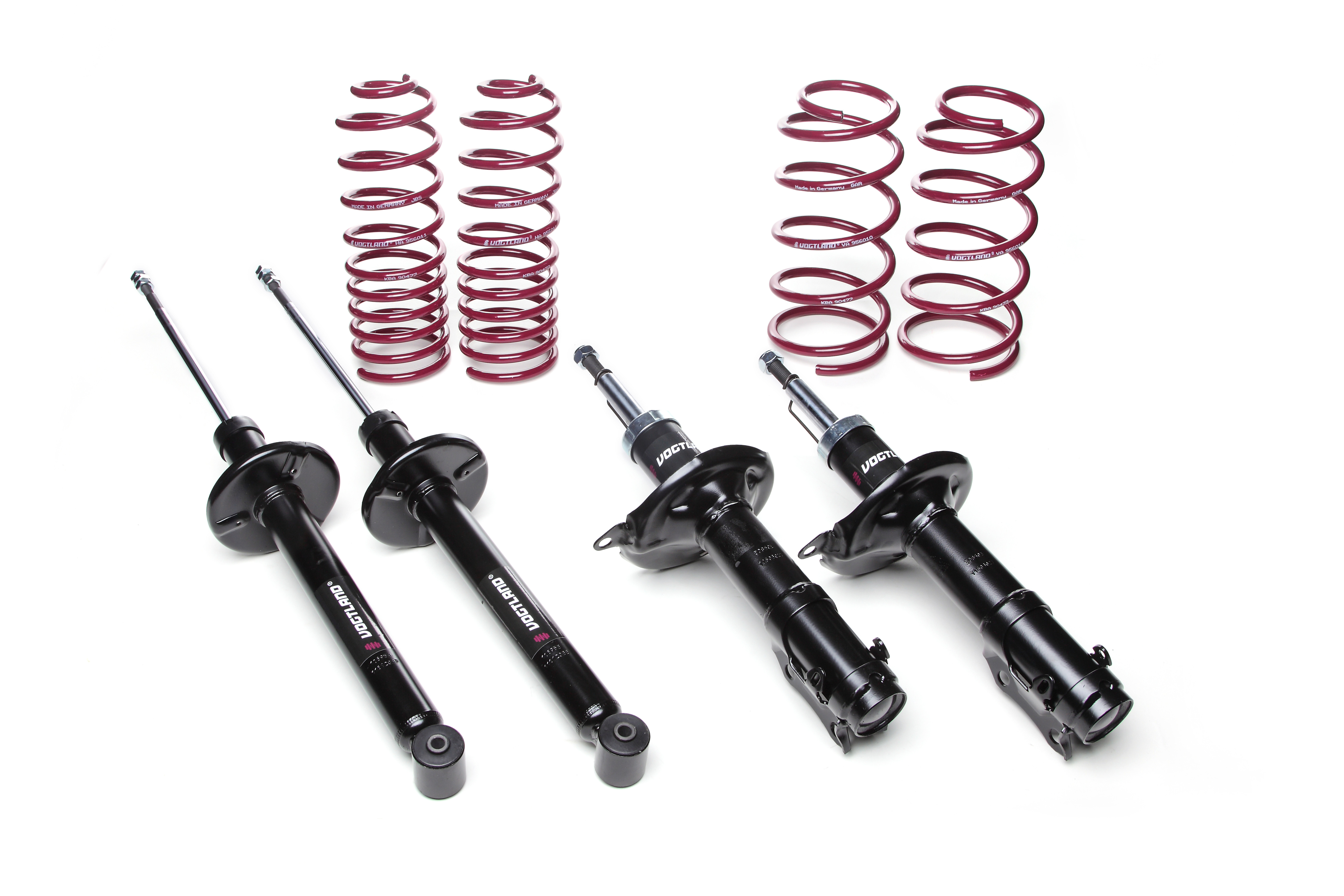 Kit amortisseurs et ressort courts VOGTLAND VW Golf II 1.0 45cv 1983/11-1985/08 - 40 / 40 - VOG-960101 - 960101 - 4251244612252
