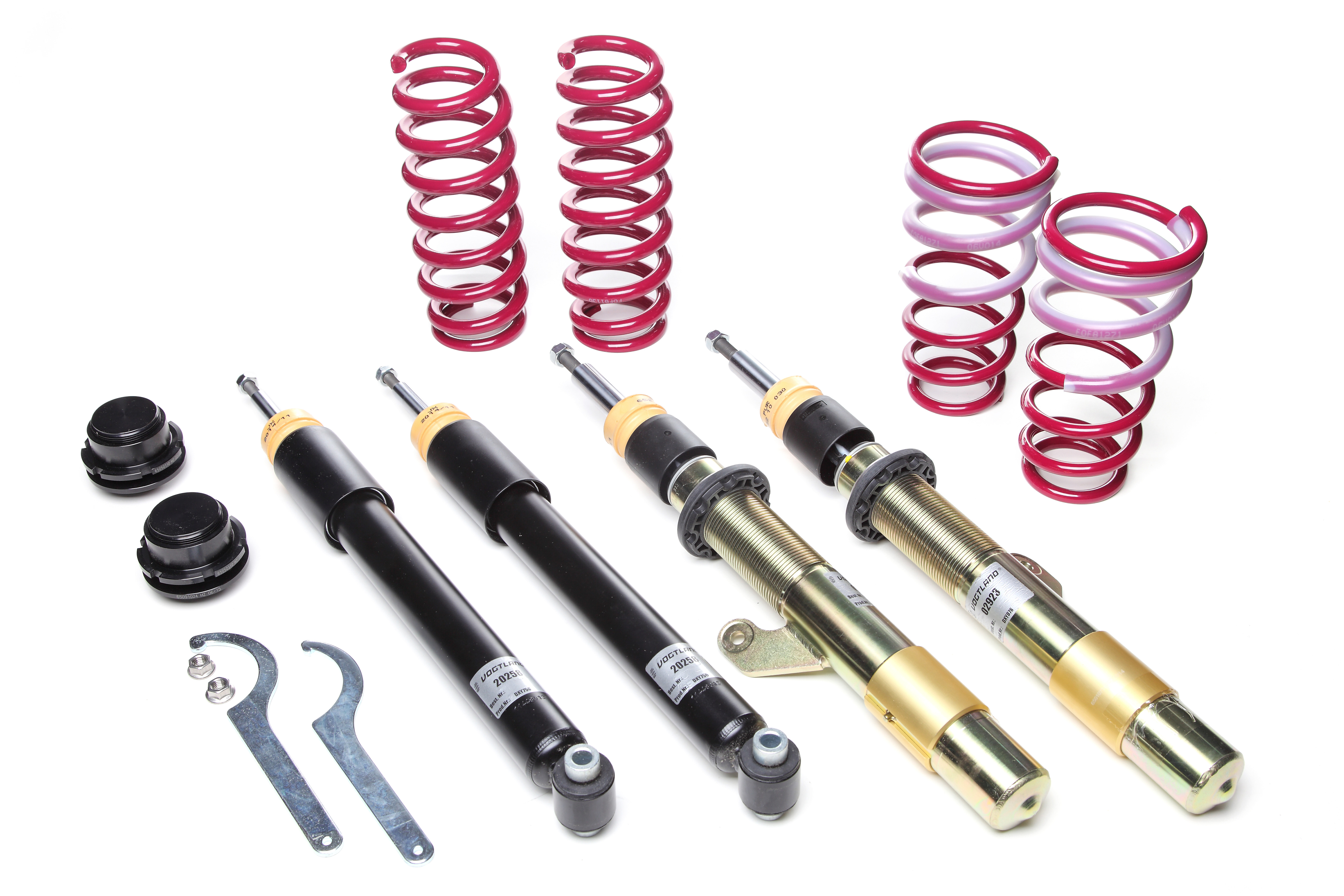 Set de amortizoare reglabile cu filet VOGTLAND pentru BMW 1 120d 163 cv 10/12-18/12 - 25 - 50 / 30 - 55 - VOG-968711 - 968711 - 4251244613792