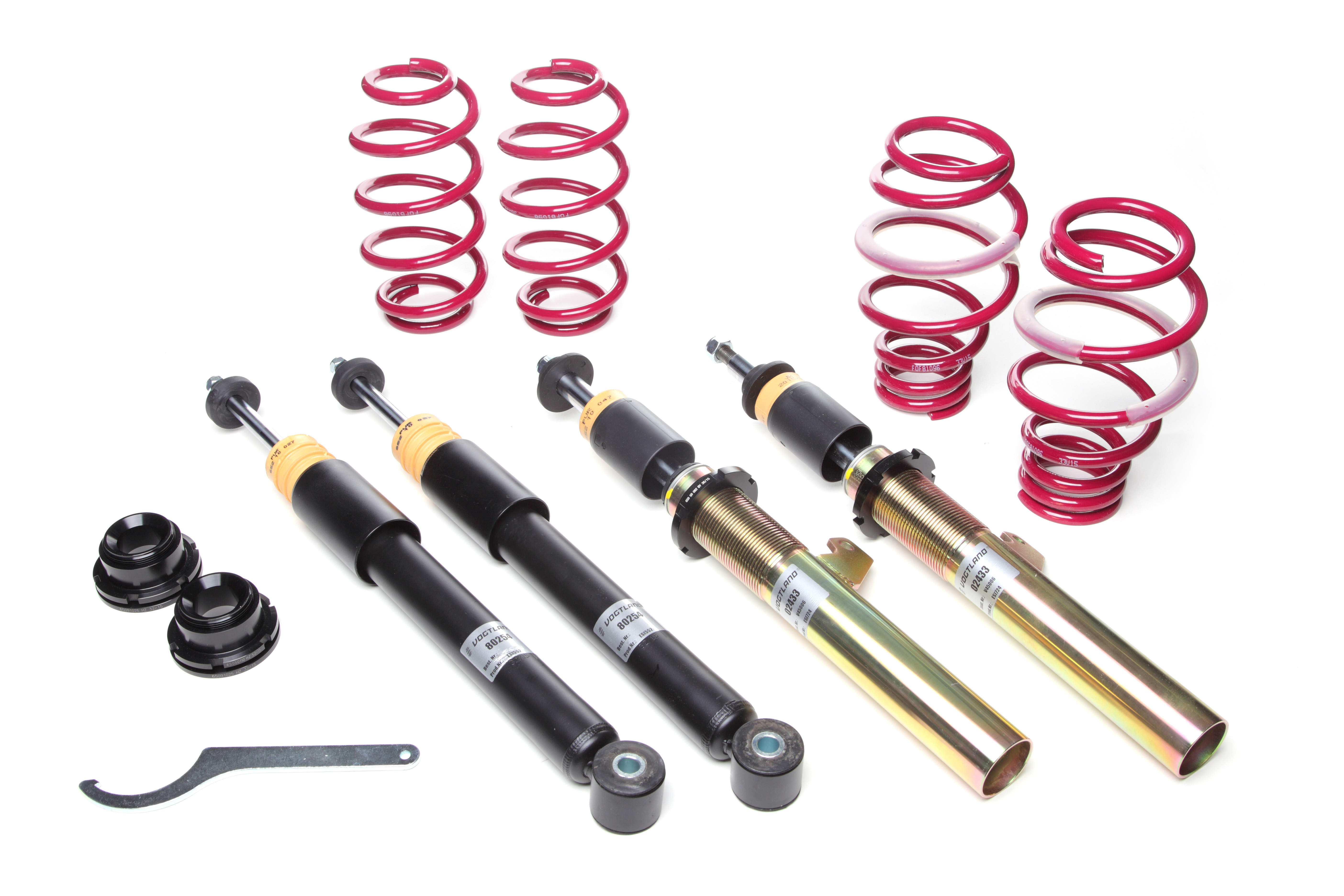 Schroefdraad combinatie kit VOGTLAND Audi A3 1.2 TSI 105pk 10/04-12/08 - 40 - 60 / 40 - 60 - VOG-968230 - 968230 - 4251244613143