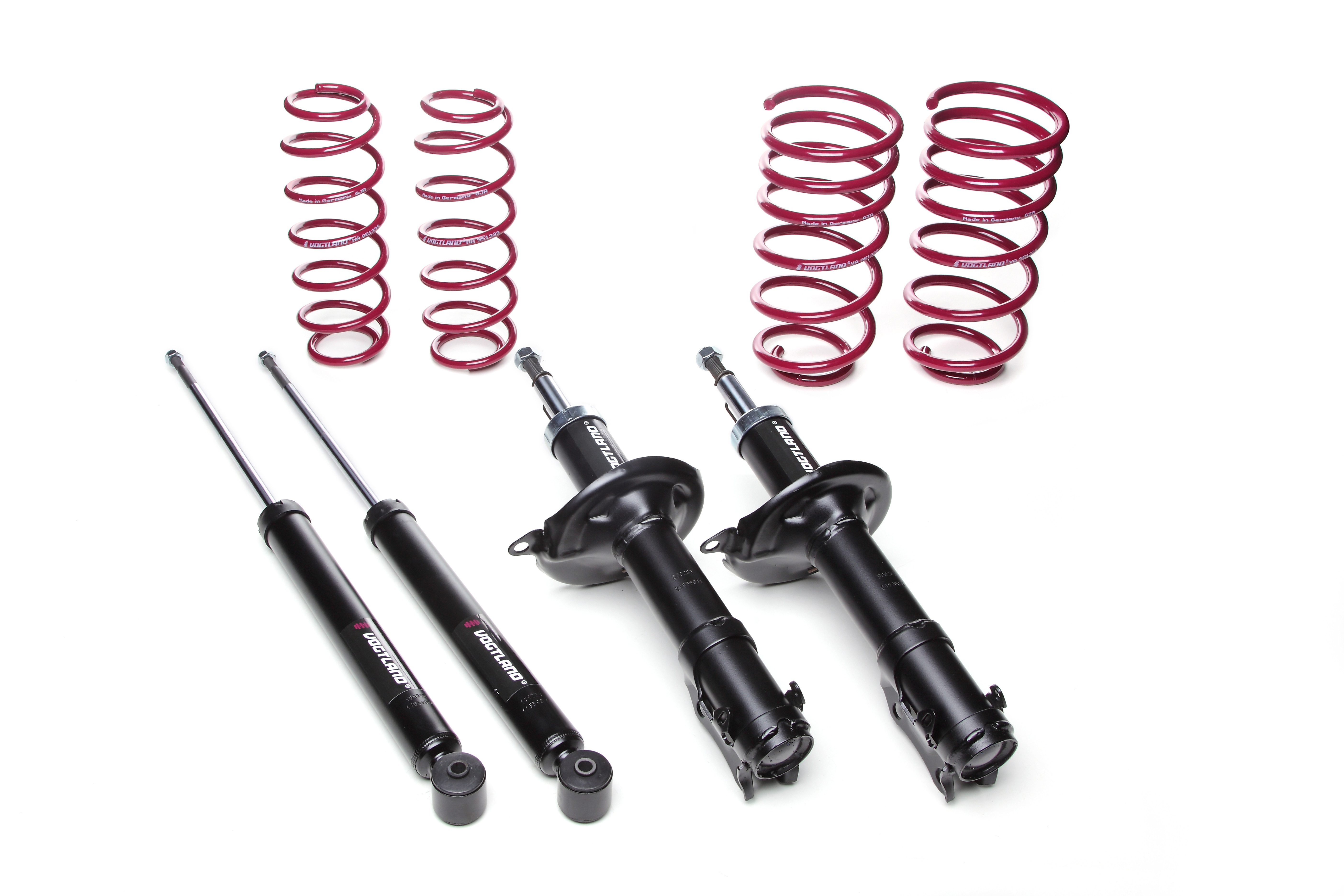 Schokdemper en korte veer kit VOGTLAND VW Lupo 1.0 50pk 98/10-00/05 - VOG-960218 - 960218 - 4251244612740