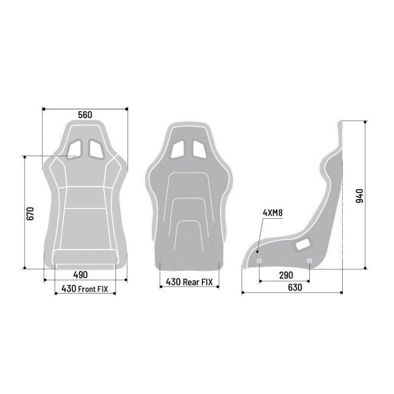 Sedile avvolgente Sparco QRT-C - 008025ZNR - 008025ZNR - 8033280367459