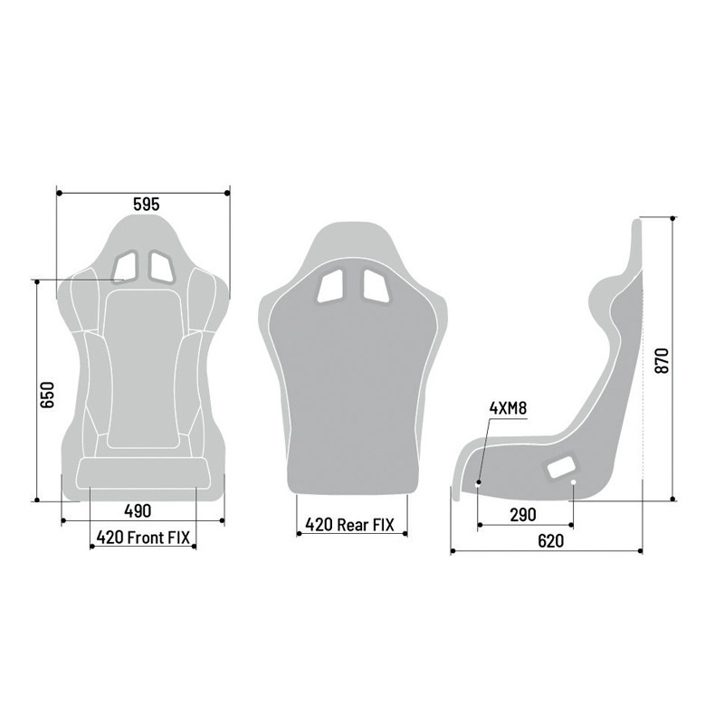 Sparco GRID Q SKY kuipstoel - 008009RNRSKY - 008009RNRSKY - 8033280308605