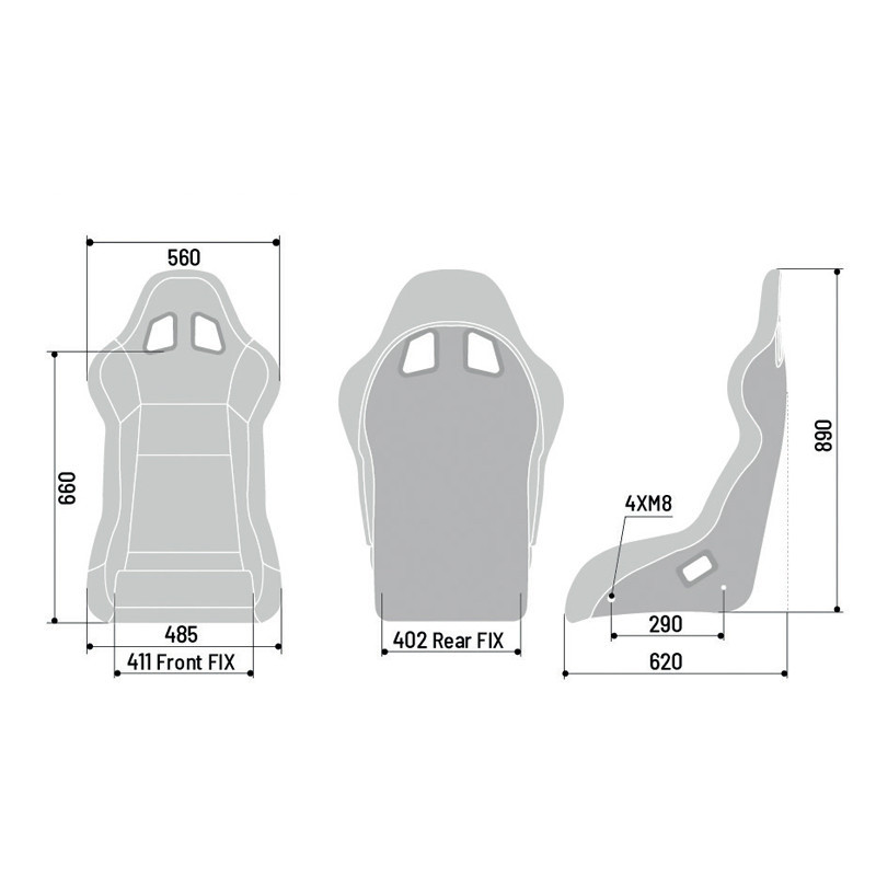 Sparco EVO QRT SKY kuipstoel - 008007RNRSKY - 008007RNRSKY - 8033280308568