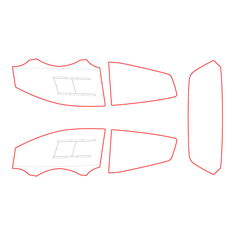 Vitrage MAKROLON Racing Window pour CITROEN C2 - RW-016050013 - 350162013