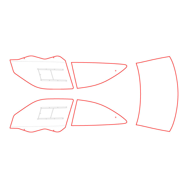 Vitrage MAKROLON Racing Window pour CITROEN XSARA - RW-086050013 - 350862013