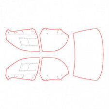 Vitrage MAKROLON Racing Window pour SUBARU GD