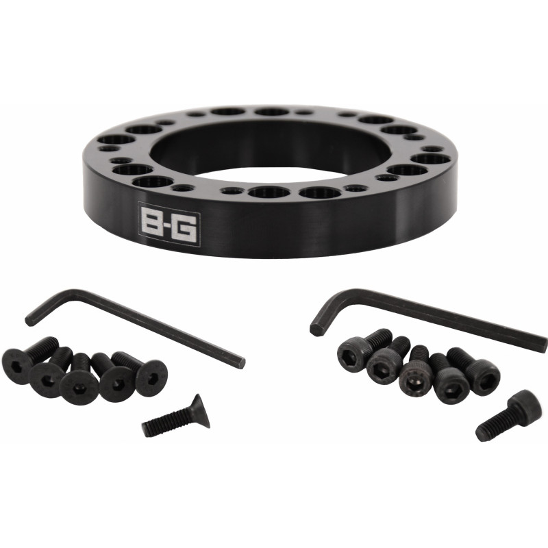 Stuurwiel spacer 6x70mm en 6x74mm dikte 12,5mm met schroef - BG-4914 - BG4914 - 5060252093040