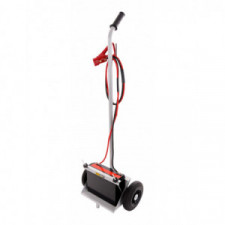 Chariot porte batterie simple bac peinture epoxy grise