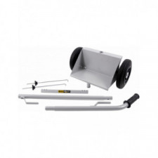 Chariot porte batterie simple bac peinture epoxy grise