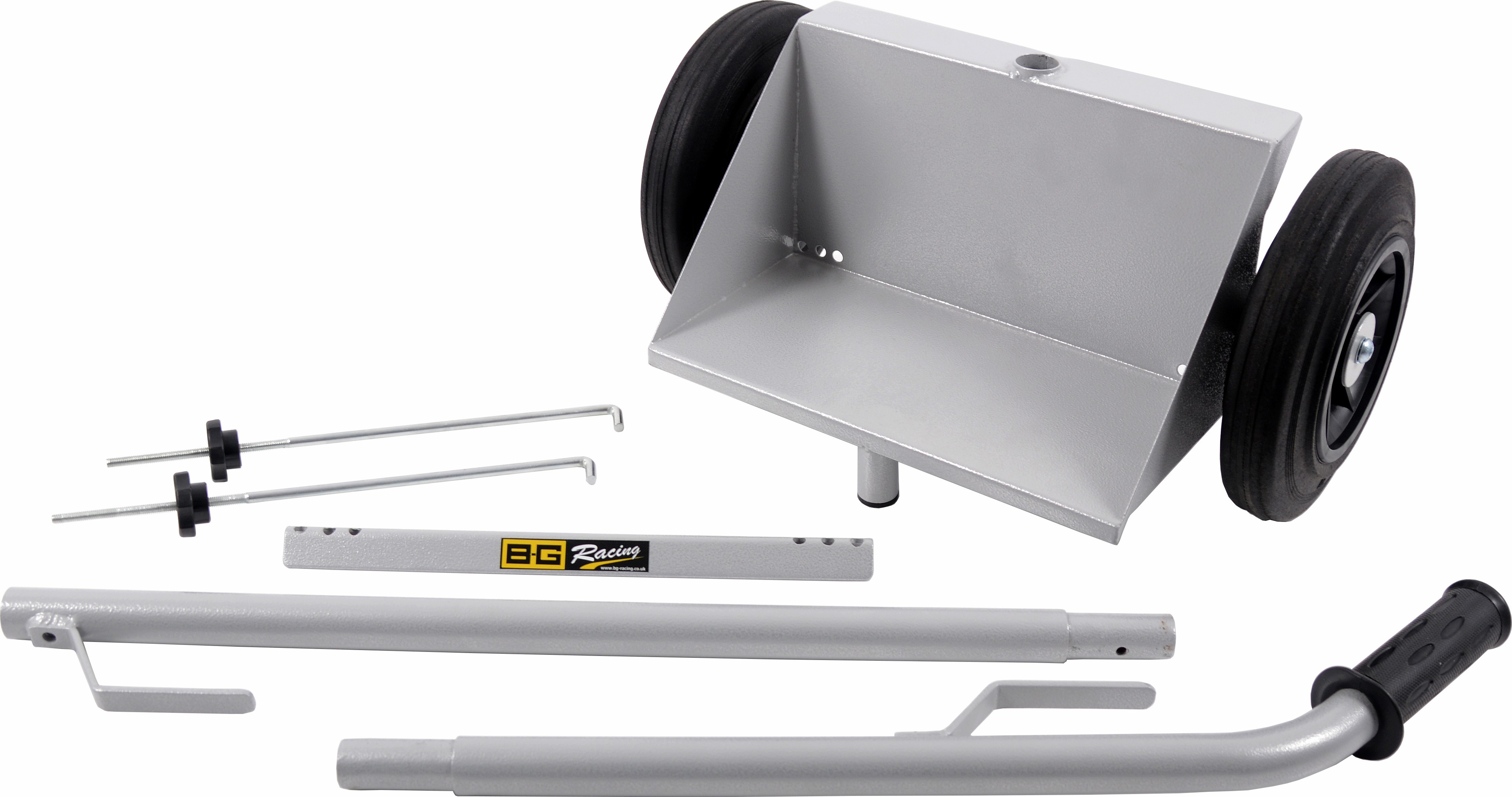 Batterijwagen met enkele bak en afwerking in grijze epoxylak - BG-R100P - BGR100P - 5060252090643