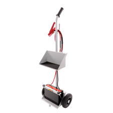 Batterijwagen met dubbele bak, afwerking grijs epoxylak - BG-R101P - BGR101P - 5060252090650