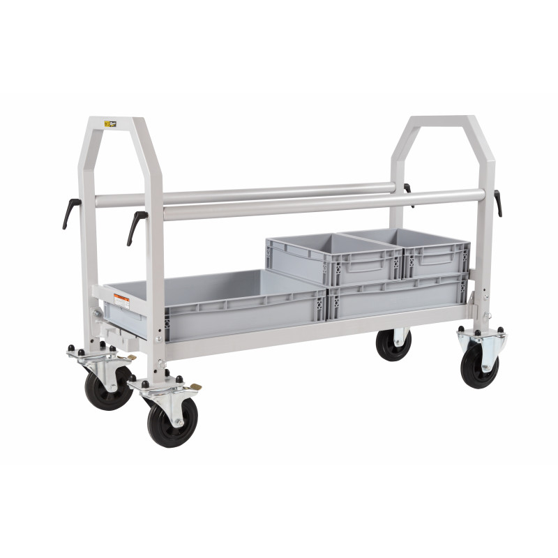 Opvouwbare trolley voor banden en paddock-accessoires, grijs, polypropyleen/rubber wielen - GT2i - BG-R108P - BGR108P - 5060252096171