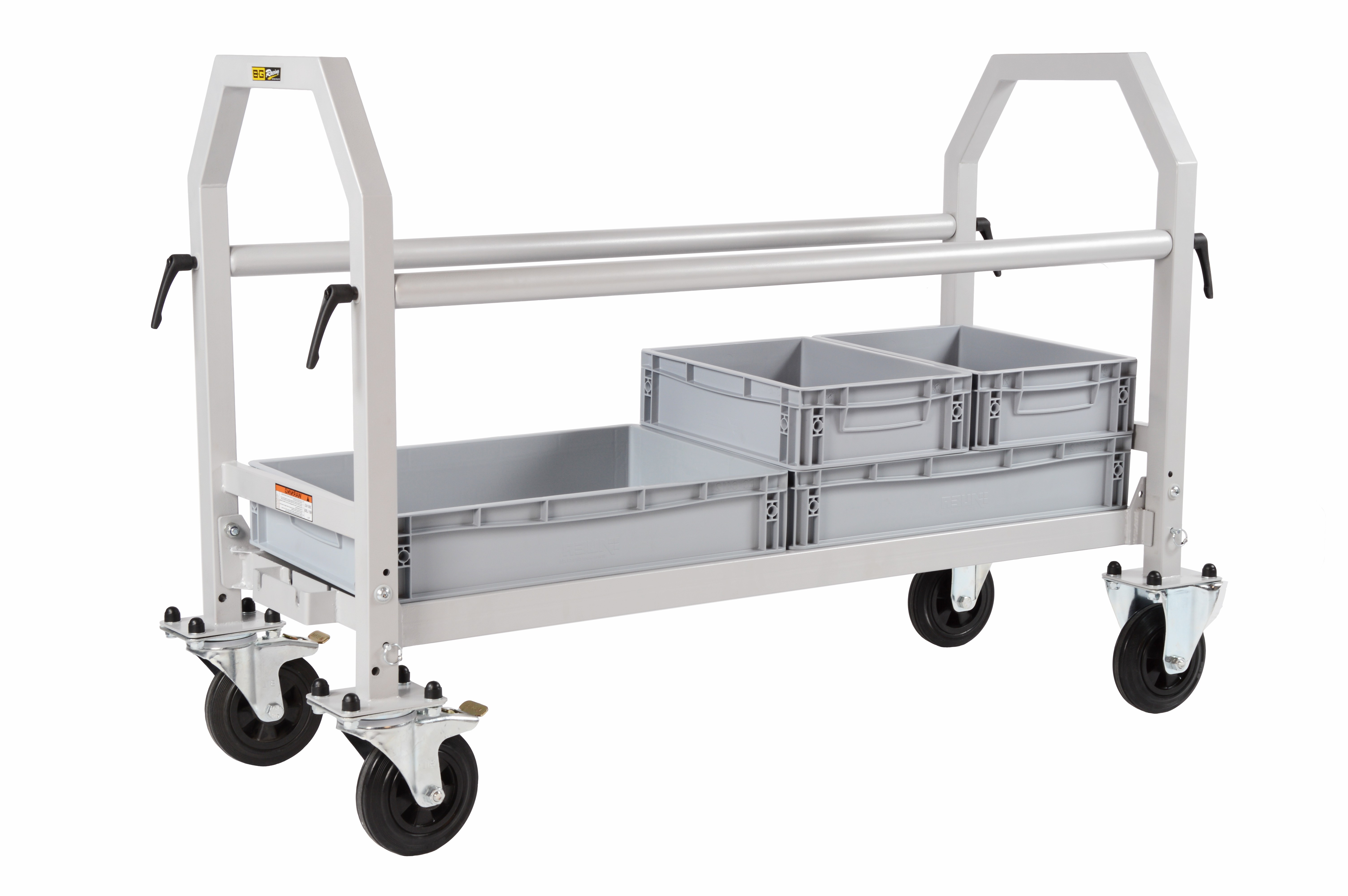 Opvouwbare trolley voor banden en paddock-accessoires, grijs, aluminium/rubber wielen - GT2i - BG-R108PAL - BGR108PAL - 5060252096195