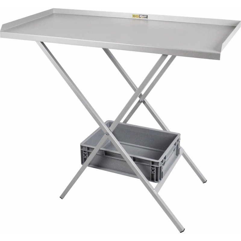 Grijze opvouwbare stalen tafel - BG-R175P - BGR175P - 5060252091312