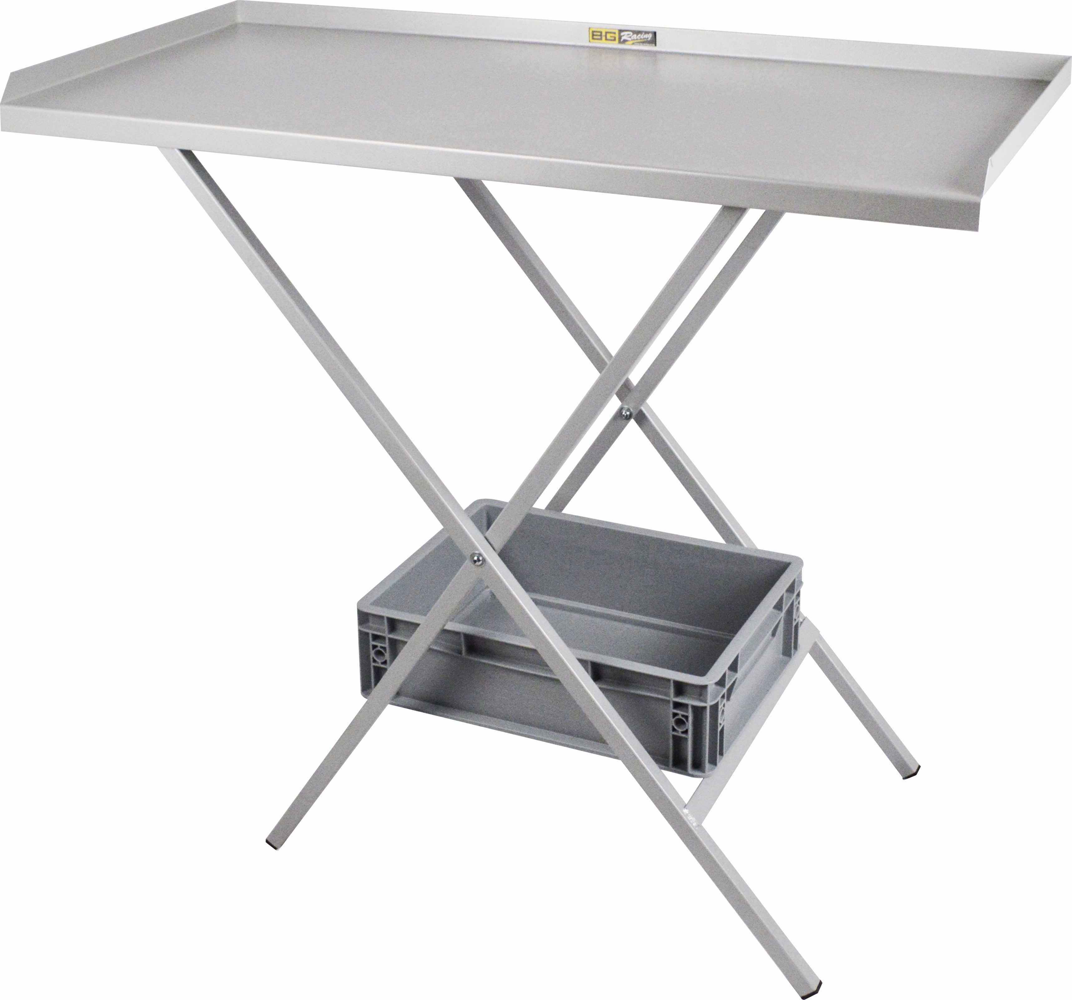 Grijze opvouwbare stalen tafel - BG-R175P - BGR175P - 5060252091312