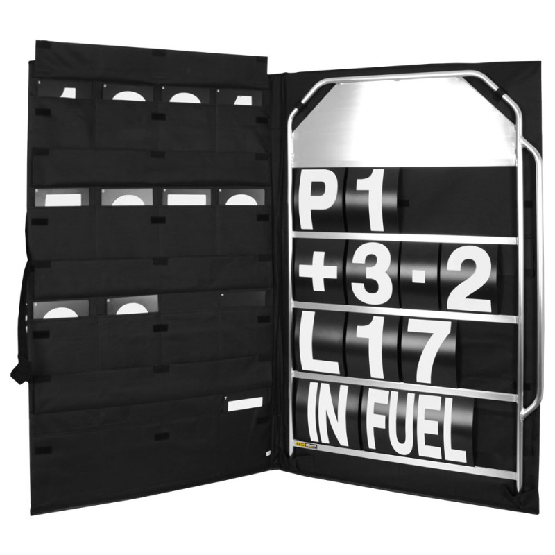 Brede aluminium bordenkit met witte cijfers en tas - GT2i - BG-R250 - BGR250 - 5060252091398