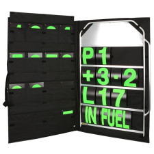 Brede aluminium bewegwijzeringsset met groene nummers en tas - BG-R250G - BGR250G - 5060252091459