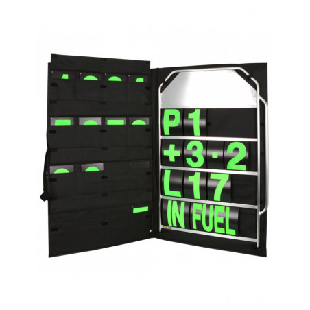 Kit panneautage large alu chiffres verts avec sac