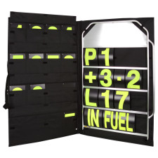 Brede aluminium bordenkit met gele nummers en tas - GT2i - BG-R250Y - BGR250Y - 5060252091480