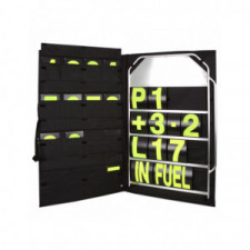 Kit panneautage large alu chiffres jaunes avec sac